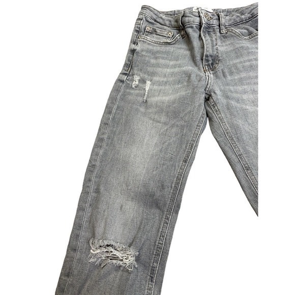 Zara's Women's Denim Collection Size 4 Distressed Gray Jeans - Picture 6 of 6